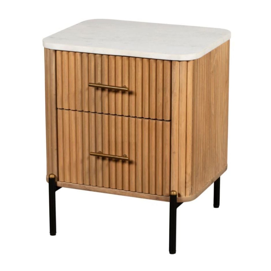 Tamora 2 Drawer Bedside