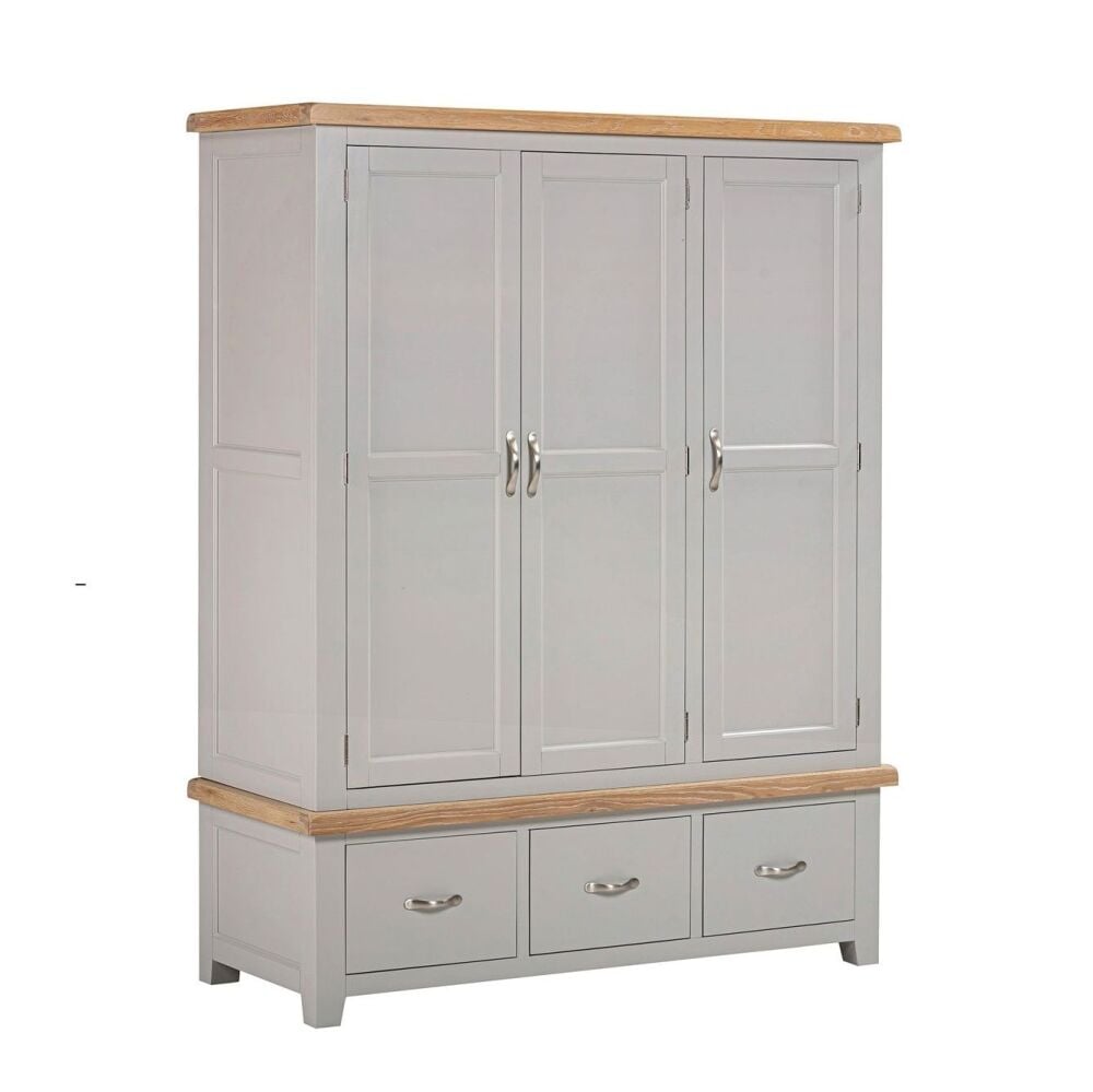 Winchester Wardrobr Triple with 3 Drawers