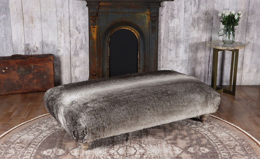 Tetrad Fairy Stool Wolf Faux Fur