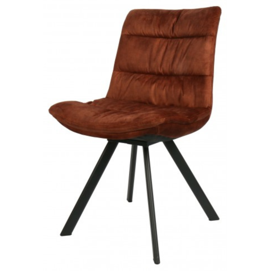 Leah Dining Chair Dark Rust