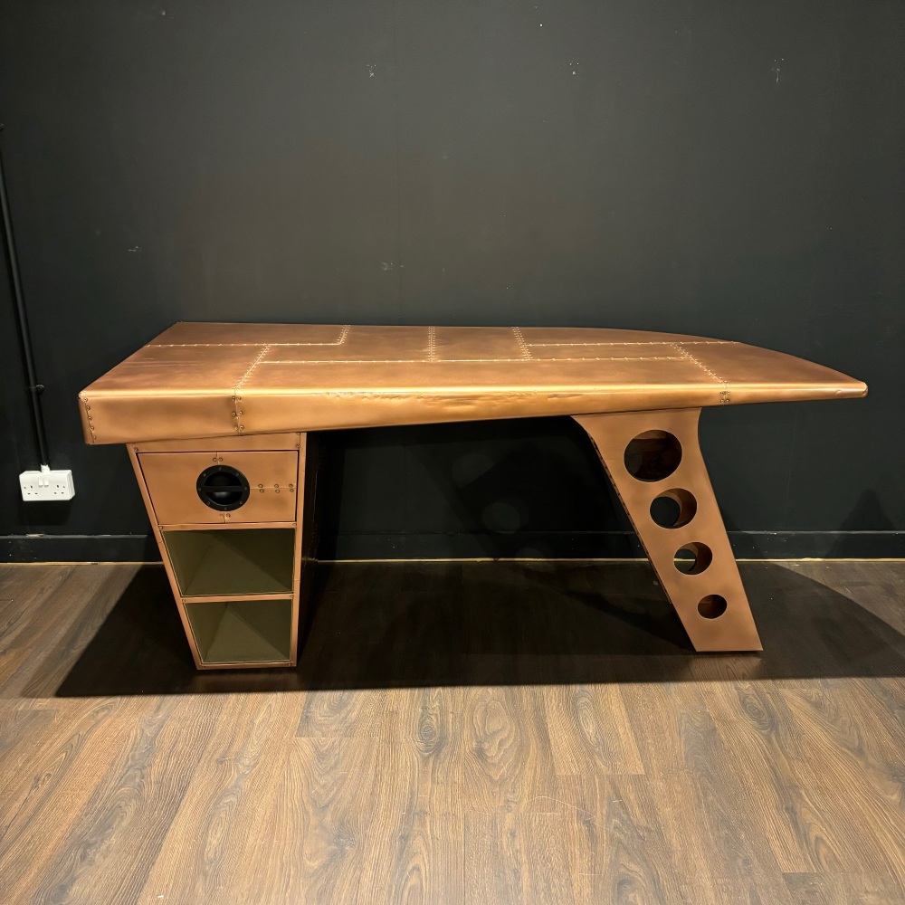 Clearance: Aviator Half Wing Copper Desk