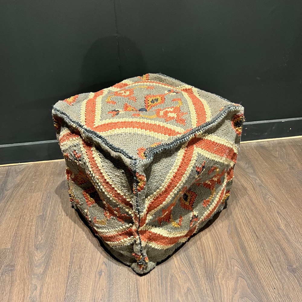 Clearance: Kilim Aztec Stool