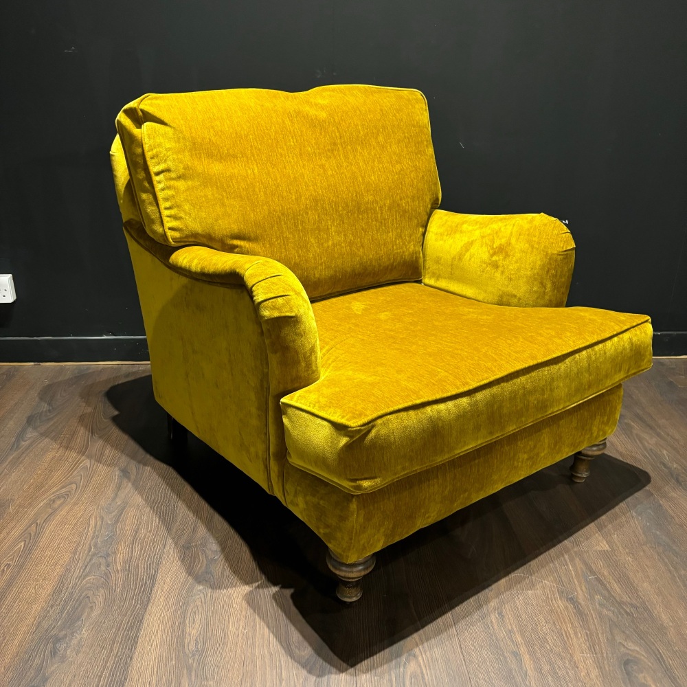 Clearance: Mustard Velvet Chiltern Accent Chair