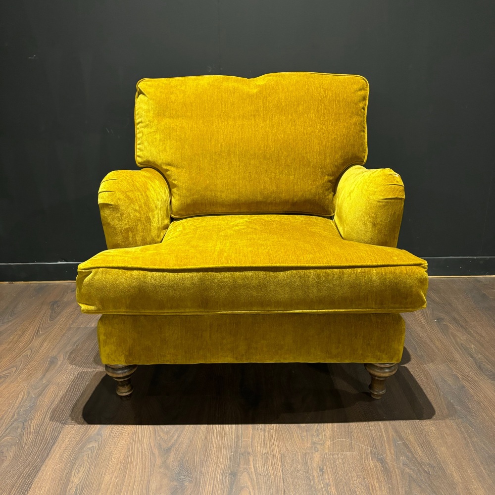 Clearance: Mustard Velvet Chiltern Accent Chair