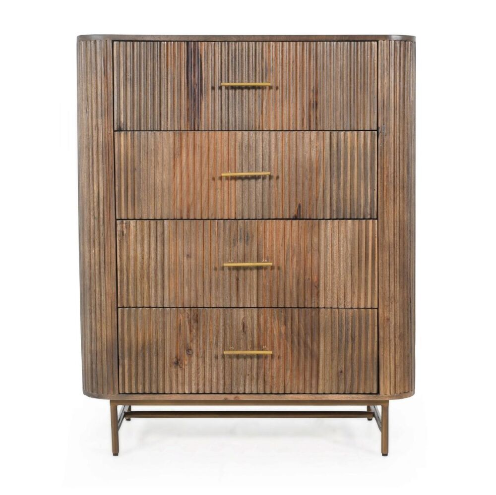 Fluted: Tall Chest Of Drawers