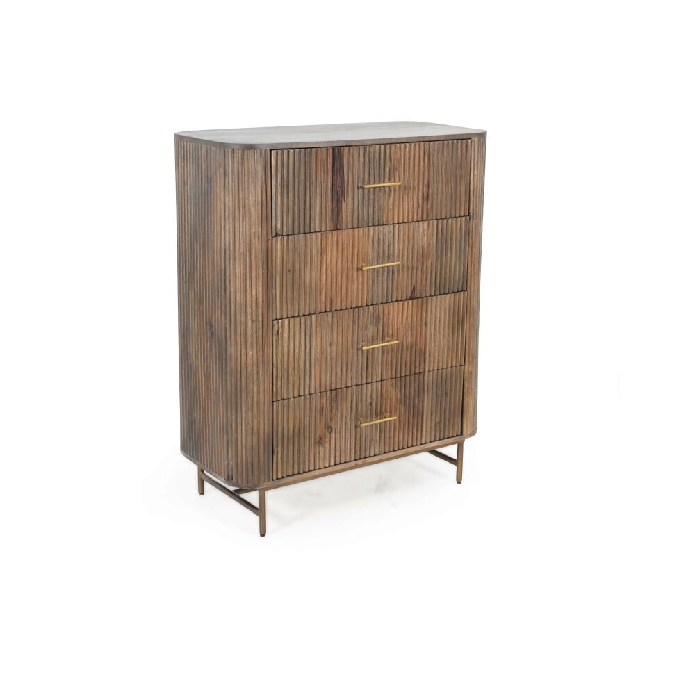 Fluted: Tall Chest Of Drawers