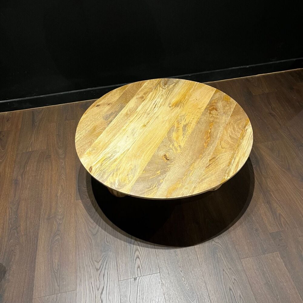 Clearance: Jasper Round Coffee Table With Ball Foot