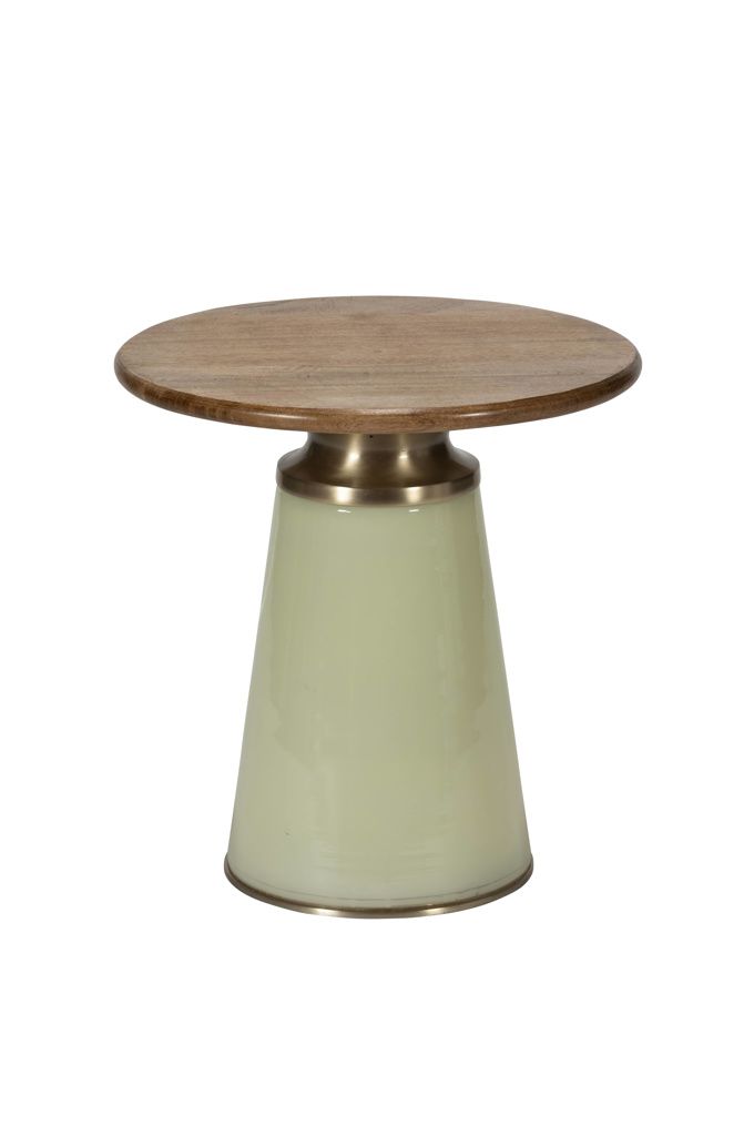 Art House: Curio Glass and Mango Wood Lamp Table