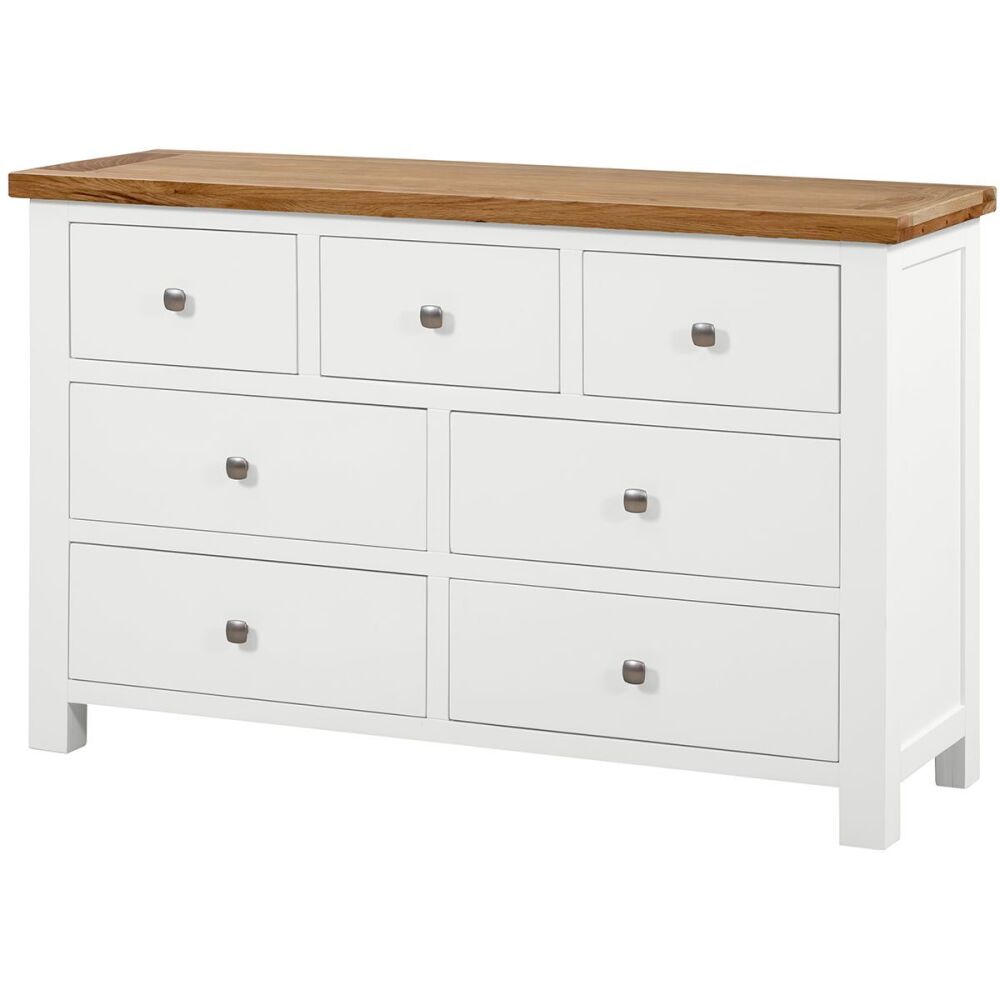 New Amber Painted Chest 3 over 4