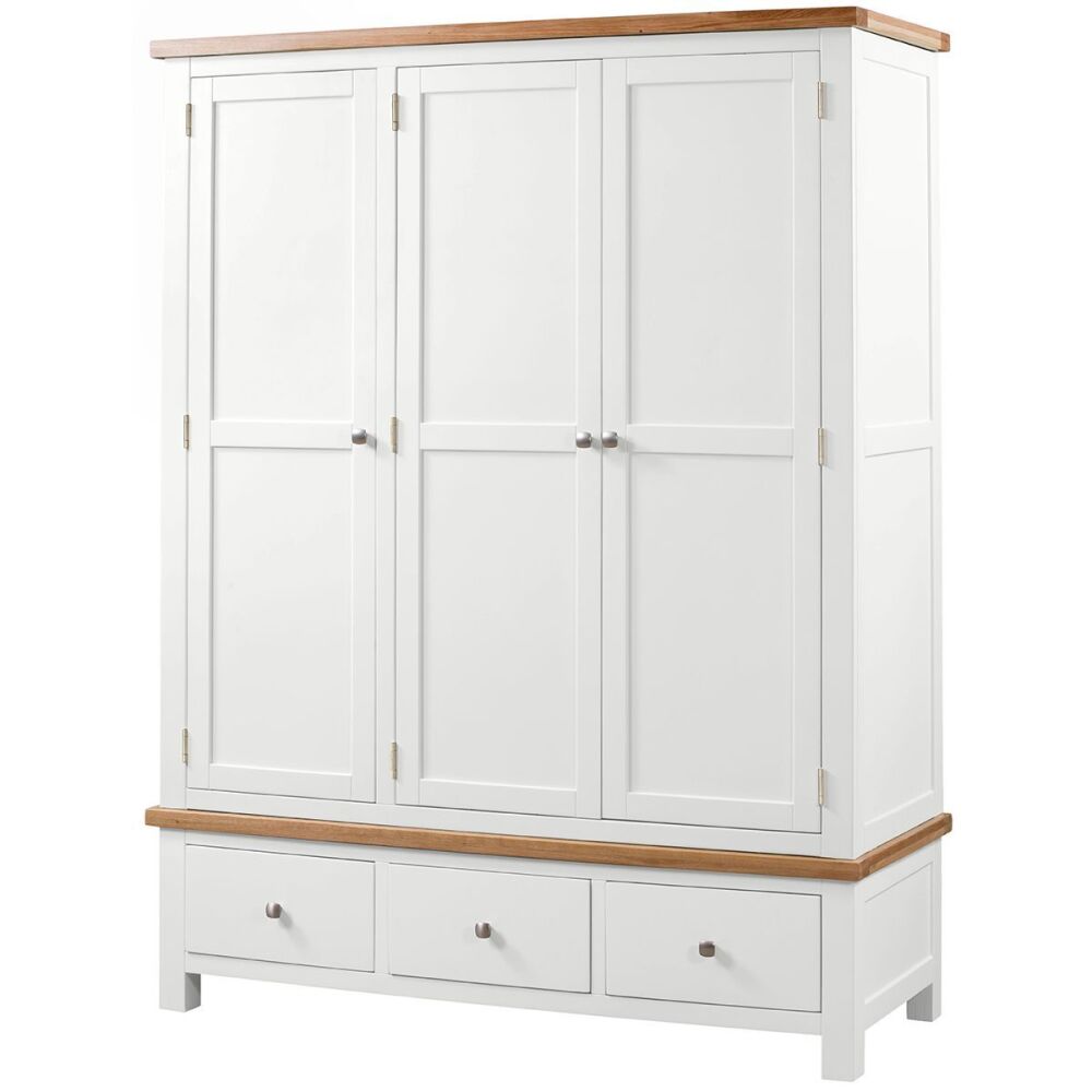 The New Amber Triple Robe with 3 Drawers