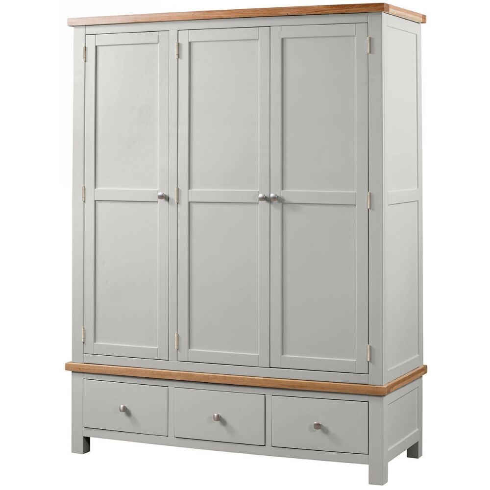 The New Amber Triple Robe with 3 Drawers