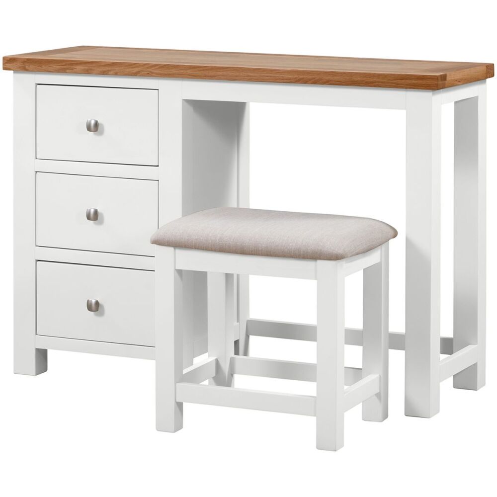 New Amber Painted Dressing Table/Desk and Stool
