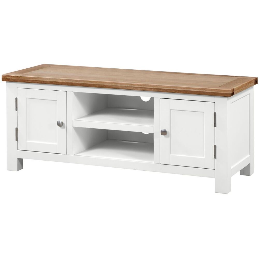 New Amber Painted TV Unit Large 2 Doors