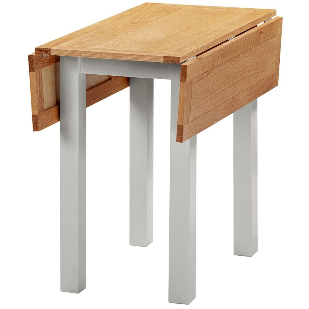 New Amber Painted Dining Square Drop Leaf Table