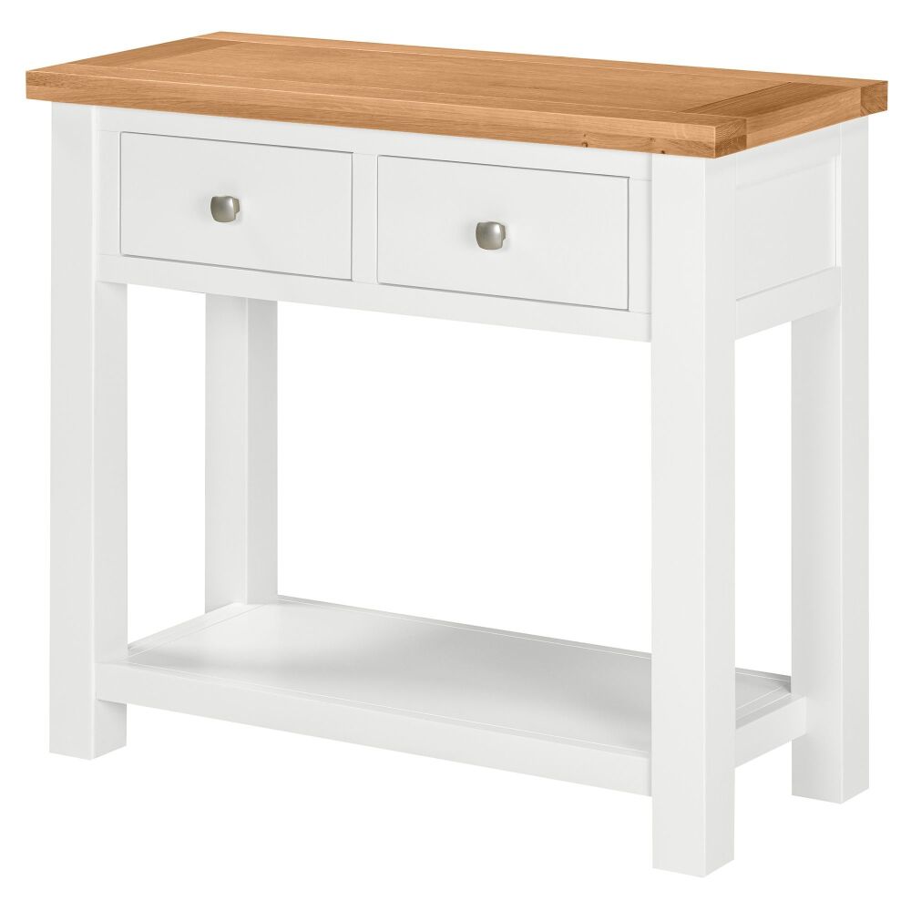 New Amber Painted Console 2 Drawer