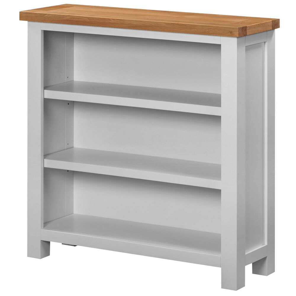 New Amber Painted Bookcase Small Wide