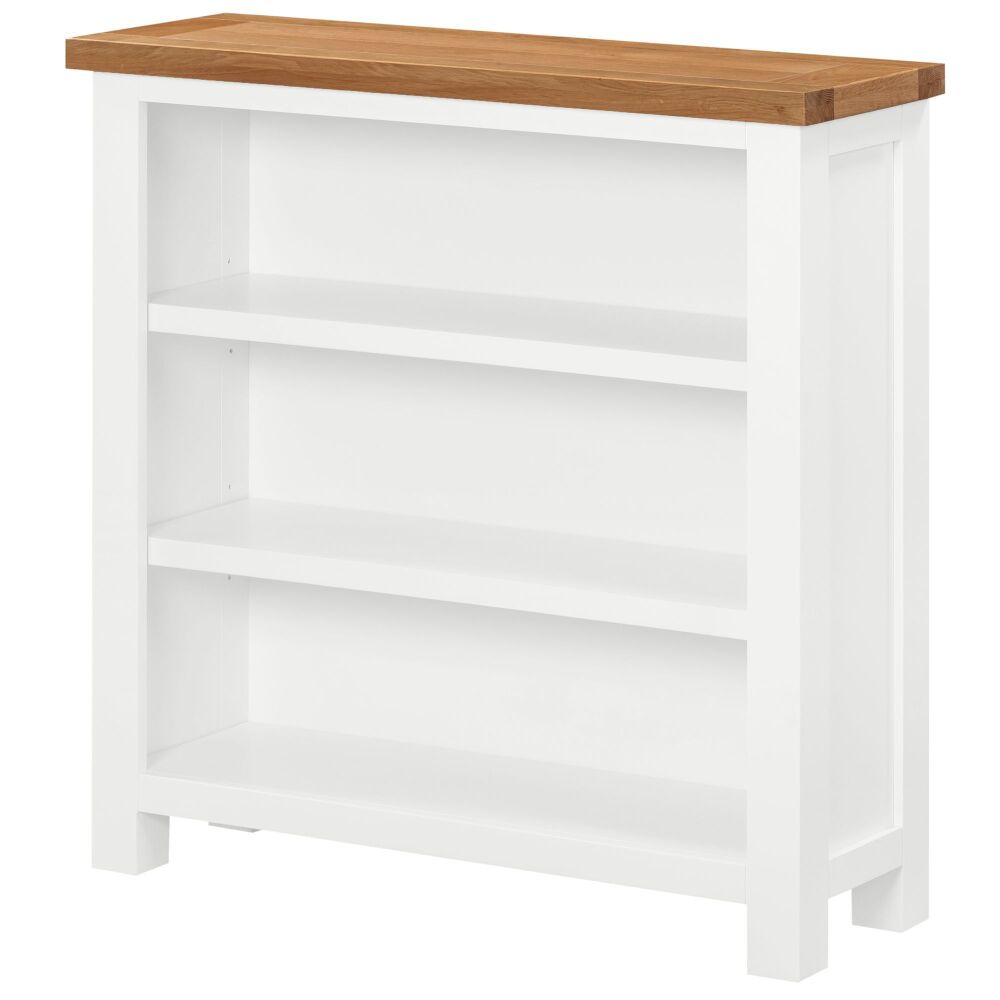 New Amber Painted Bookcase Small Wide