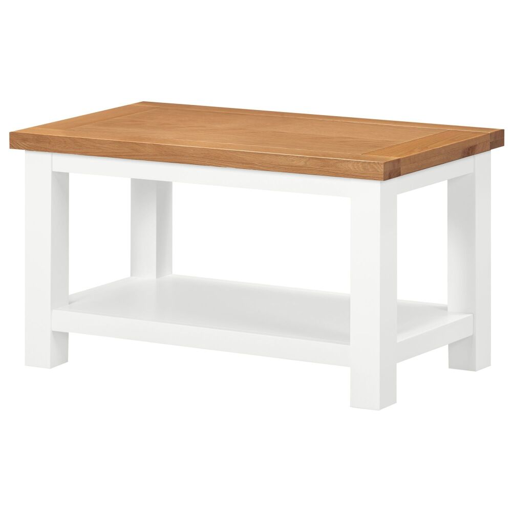 New Amber Painted Coffee Table with shelf