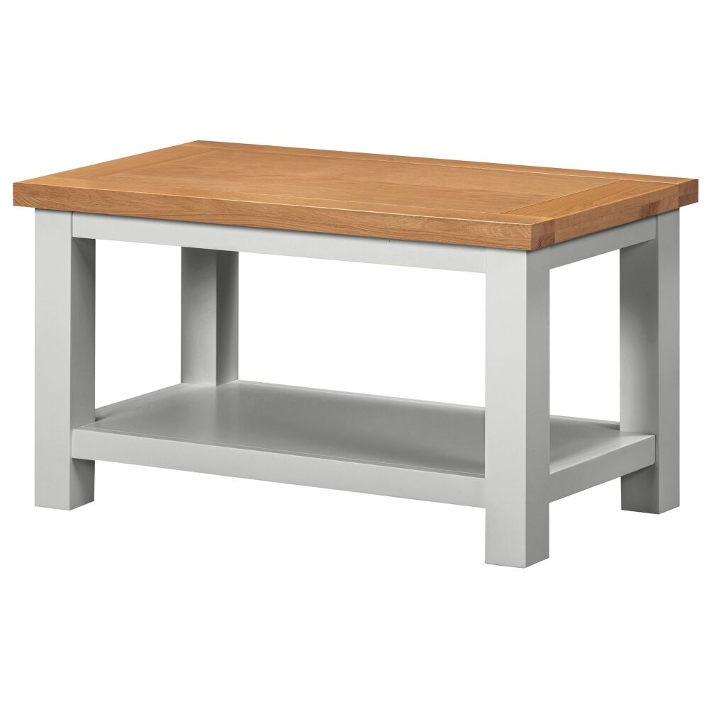 New Amber Painted Coffee Table with shelf