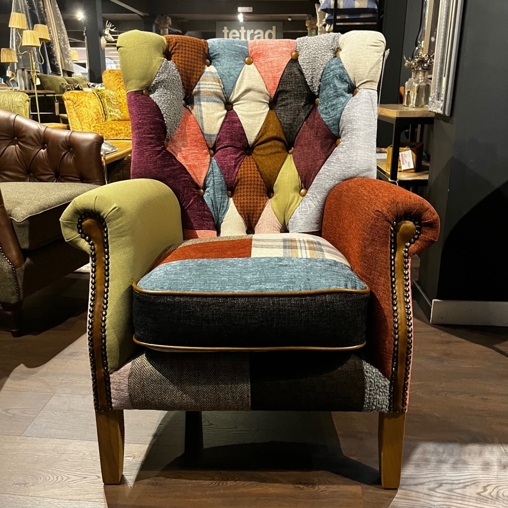 Clearance: Barnard Patch Work Chair