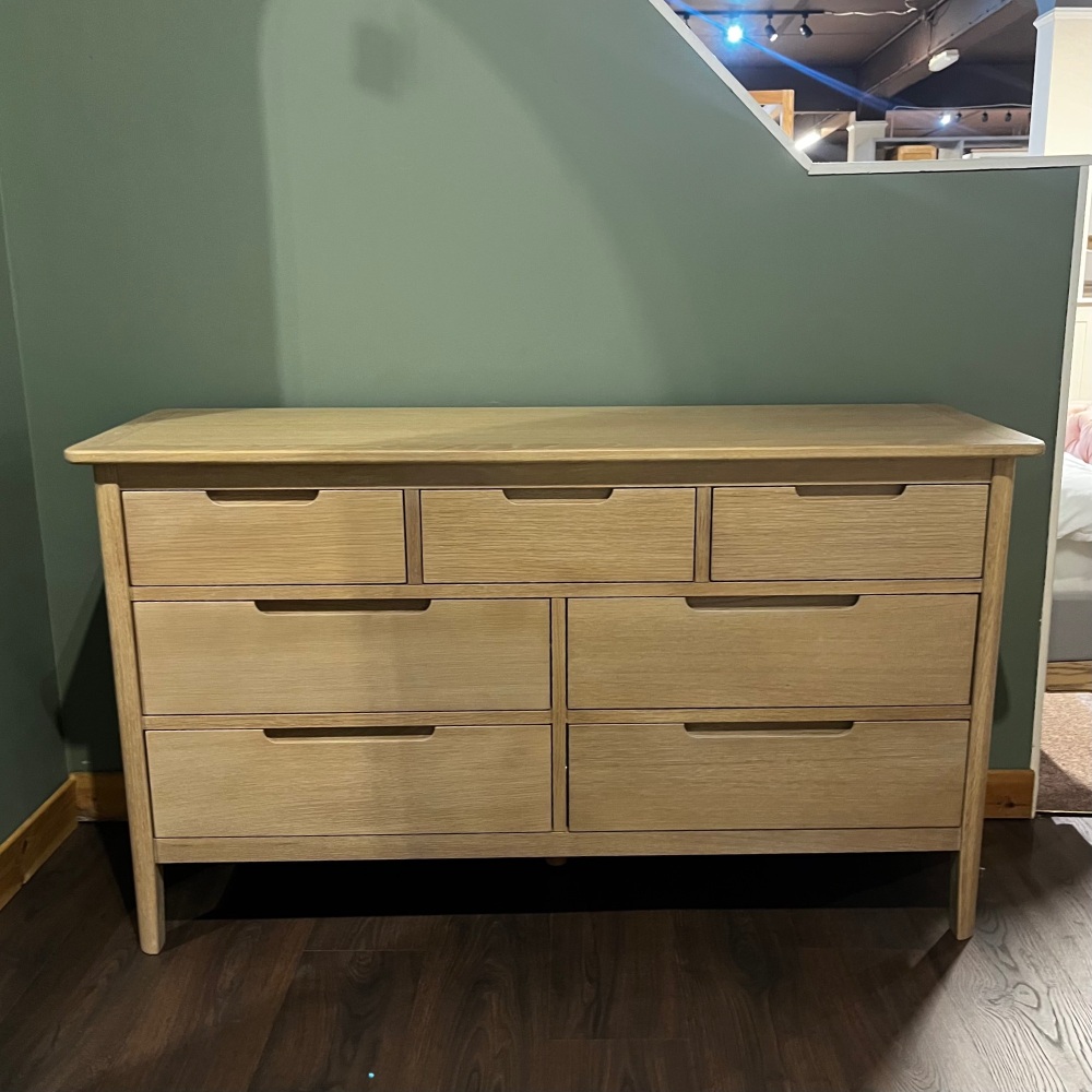 Clearance: Nordic 3 over 4 chest of drawers