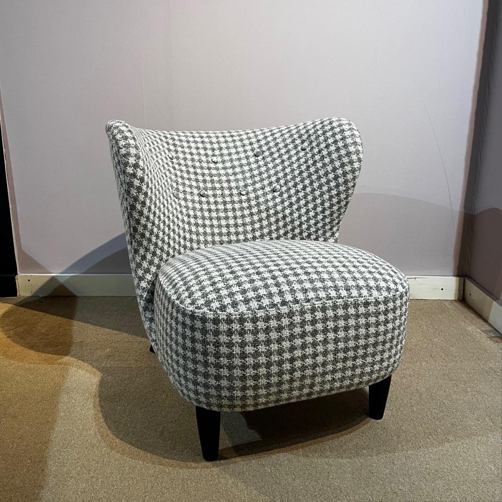 Clearance: Houndstooth Accent Chair