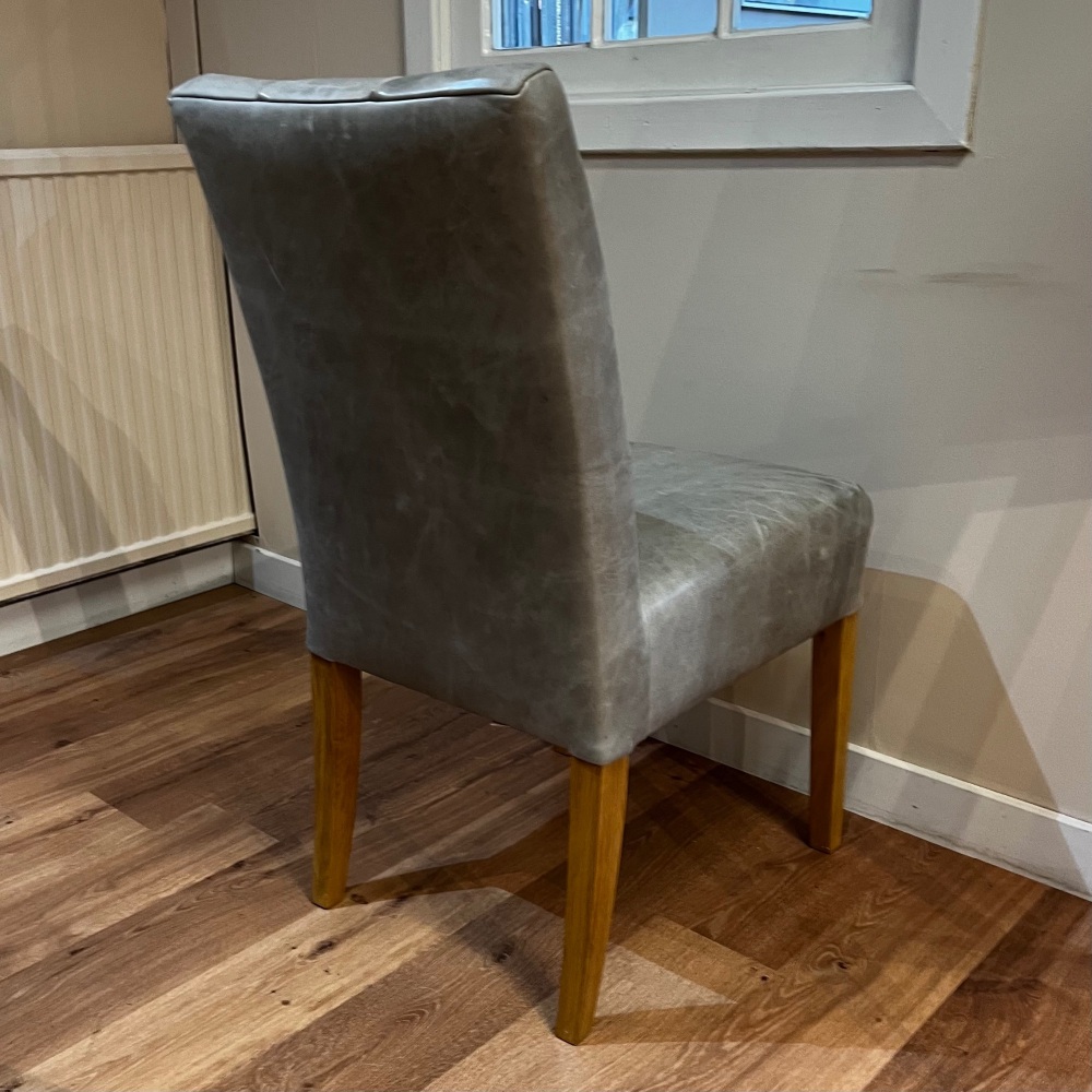 Clearance: Mccrae Leather Dining Chair