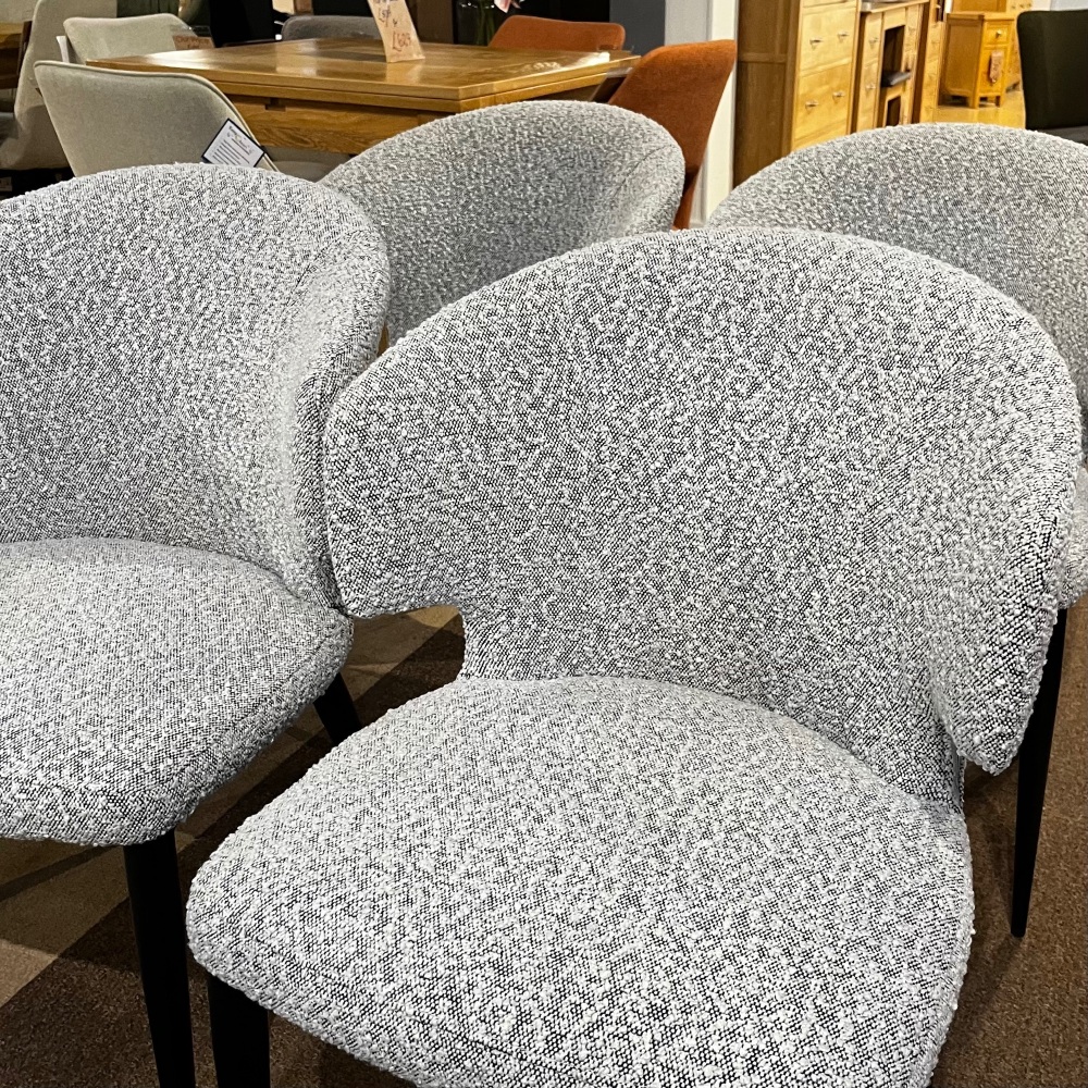 Clearance: Set Of Four Belle Boucle Dining Chairs