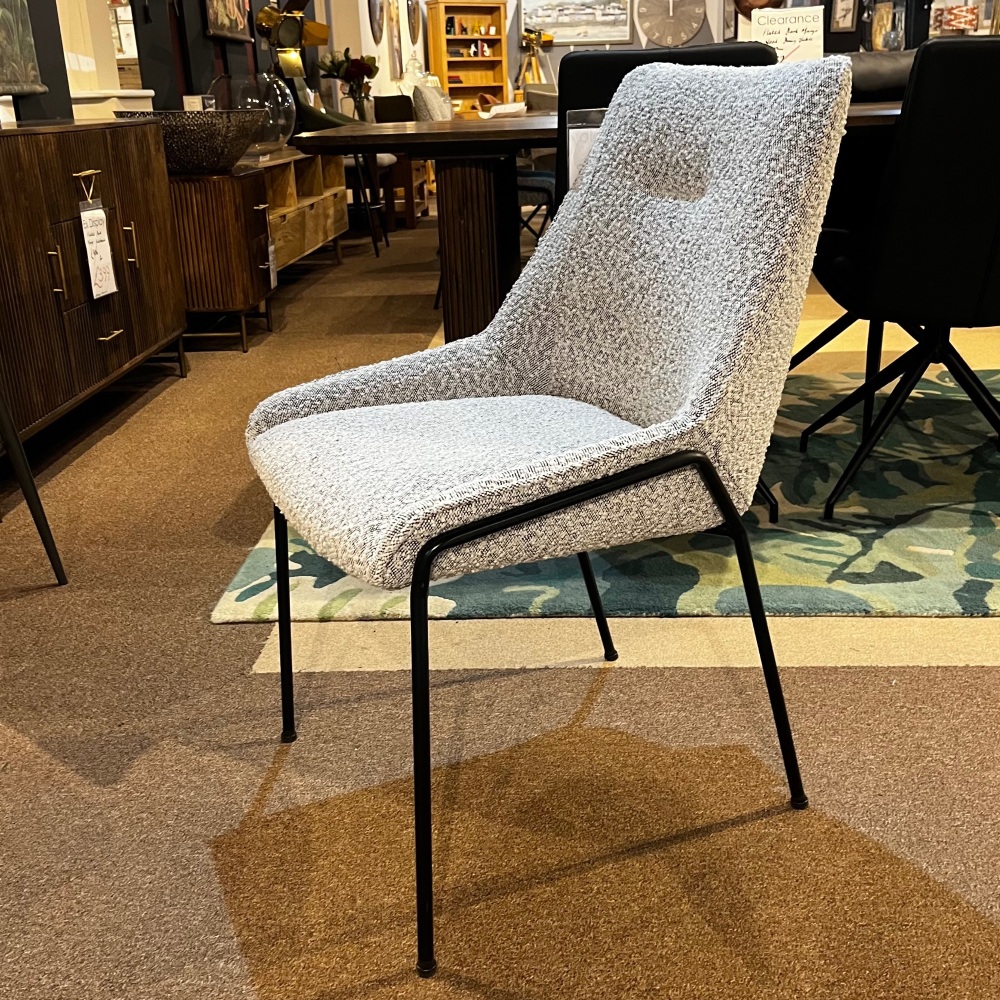 Clearance: Boucle Dining Chair Anna