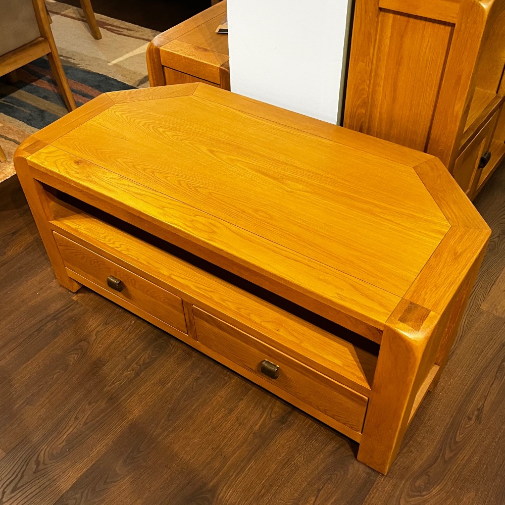 Clearance: Nova Oak Corner T.V. Unit