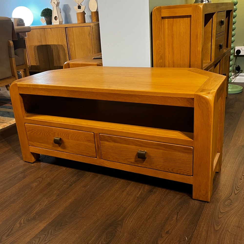 Clearance: Nova Oak Corner T.V. Unit