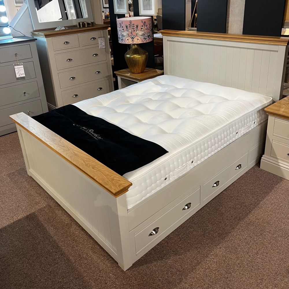 Clearance: New Hampshire Bed High Foot End With Four Drawers