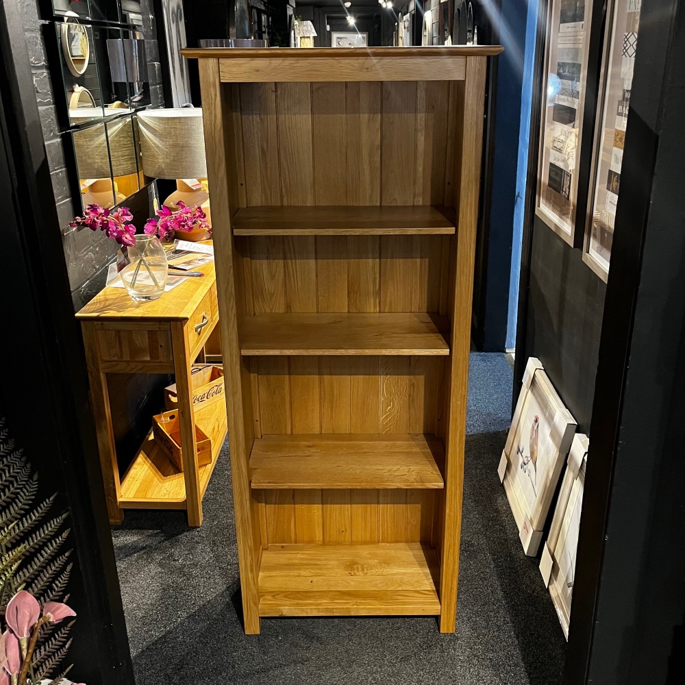 Clearance: Katharine Oak 5' Narrow Bookcase
