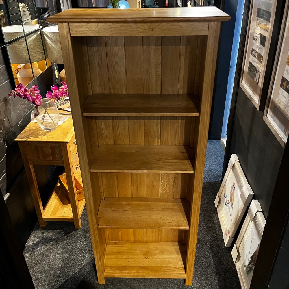 Clearance: Katharine Oak 5' Narrow Bookcase