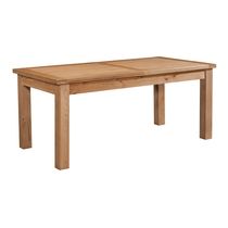 New Amber Oak Dining Table Extending Large 2 Leafs