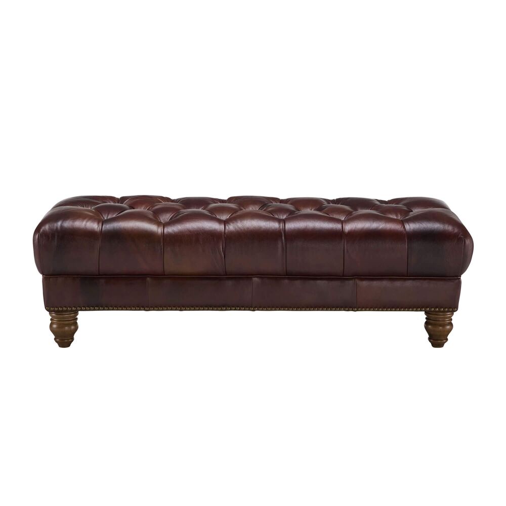 Kingstone Leather Footstool
