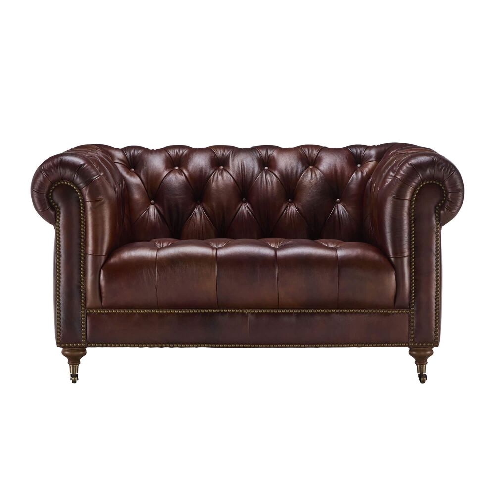 Kinstone Snuggler Leather Chesterfield