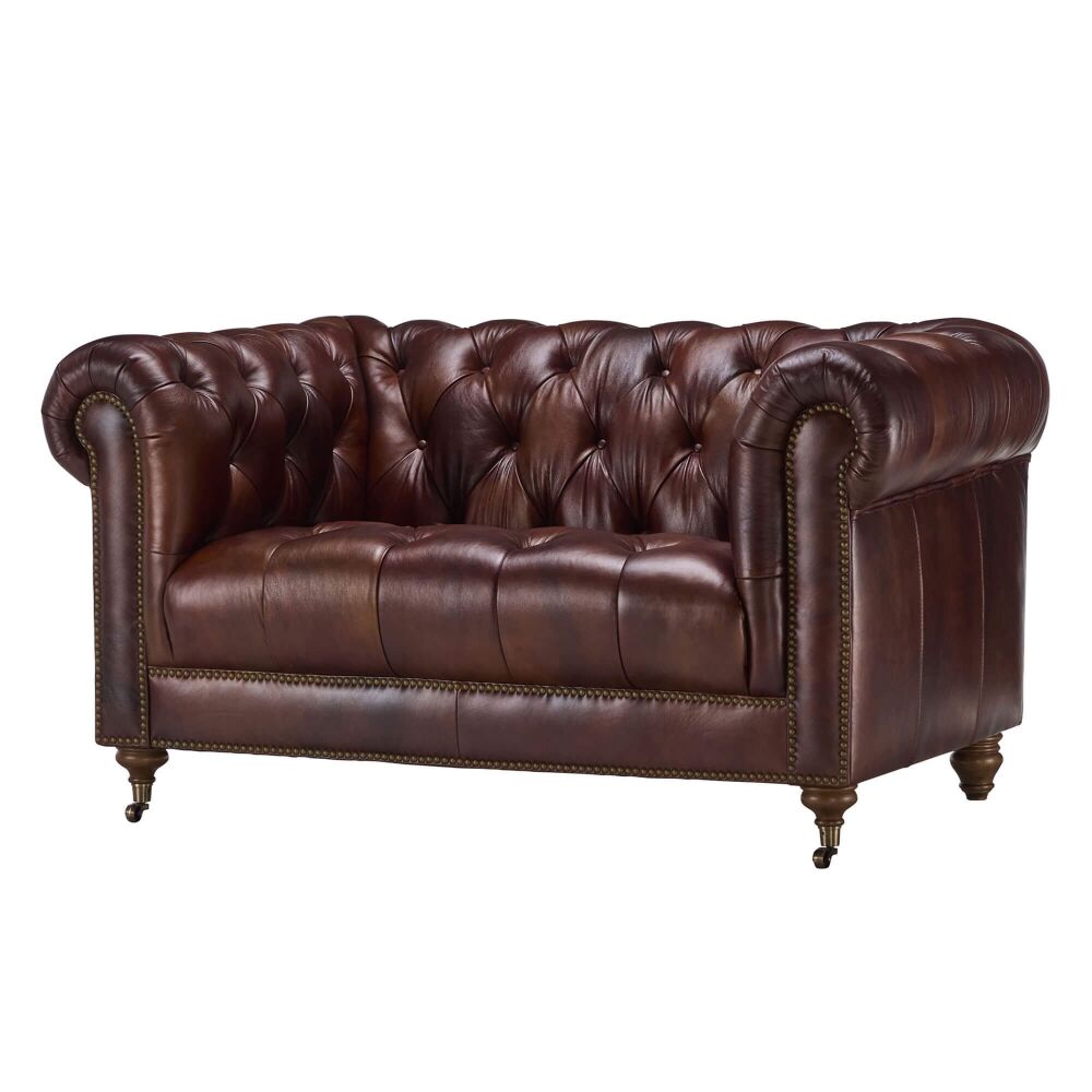 Kinstone Snuggler Leather Chesterfield