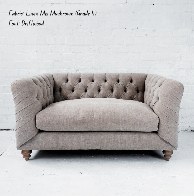 Truffle Tetrad Snuggler Chair