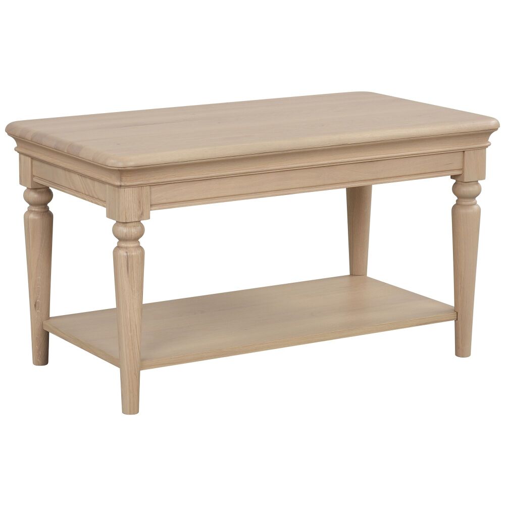 Heidi Oak Coffee Table with Shelf