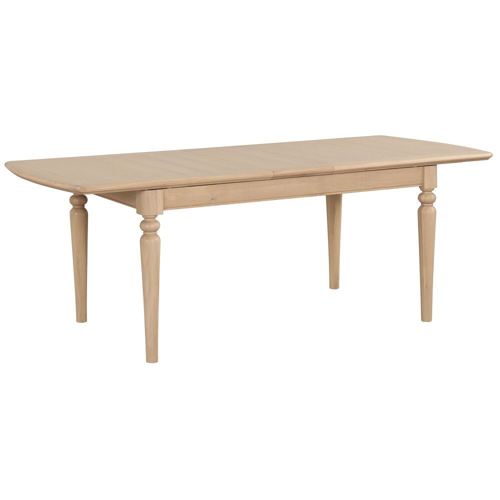 Heidi Oak Dining Table Extending Large with 2 Leaves