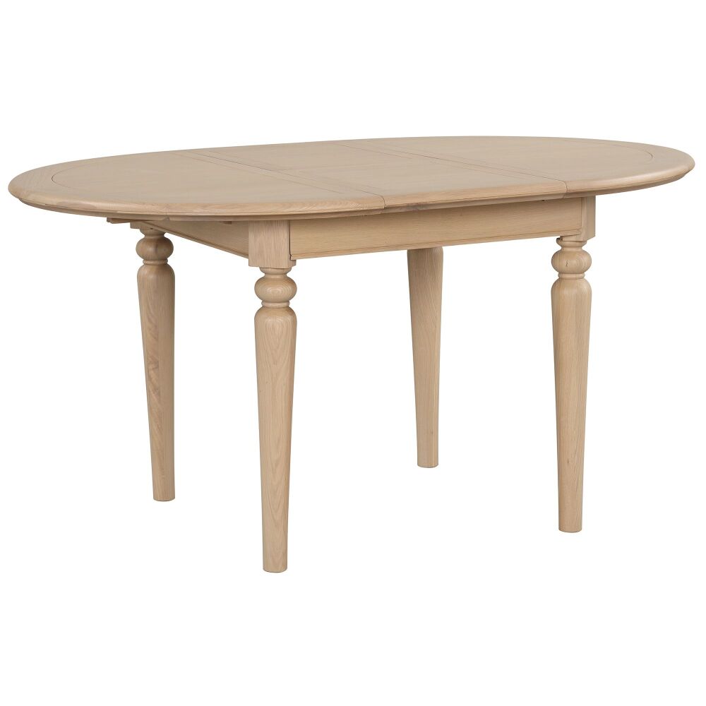 Heidi Oak Dining Table Round Extending
