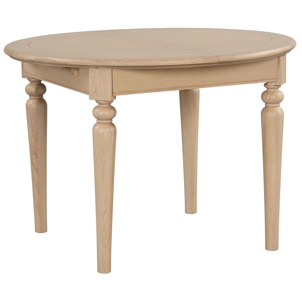 Heidi Oak Dining Table Round Extending