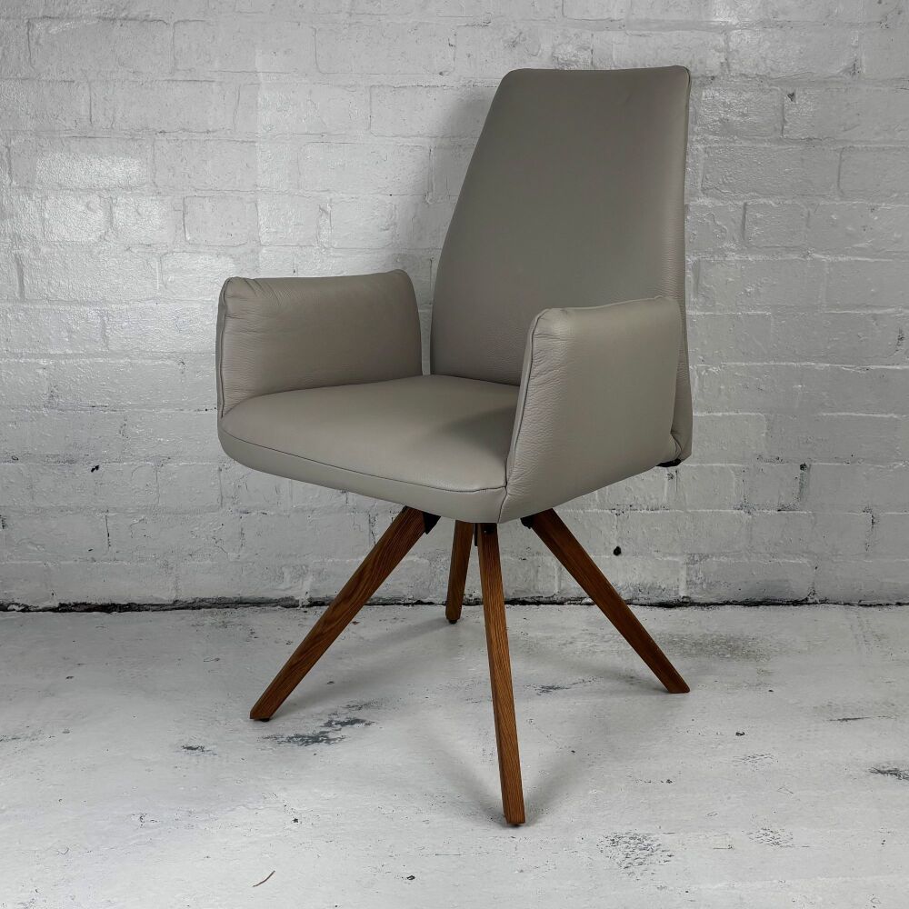 Marco Carver High Back Leather Dining Chair