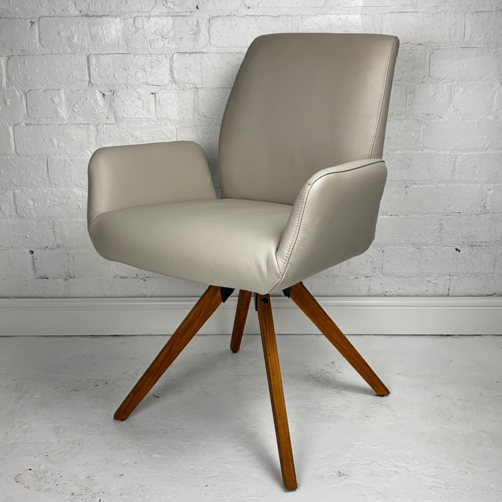 Marco Carver Low back Leather Dining Chair