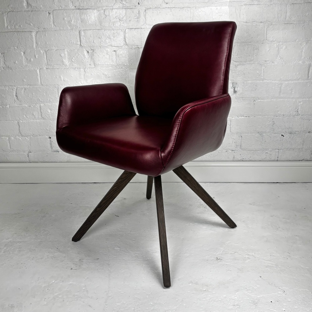 Marco Carver Low back Leather Dining Chair