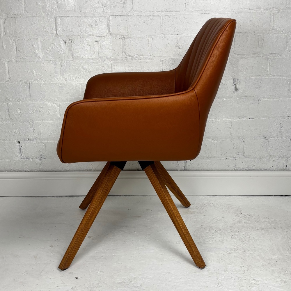 Polo Leather Carver Dining Chair