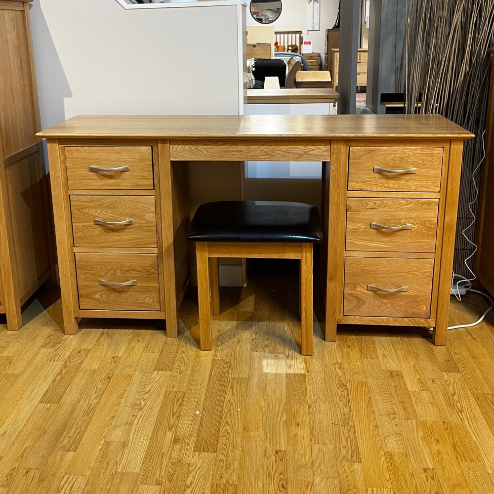 Clearance: New Amber Dressing Table & Stool