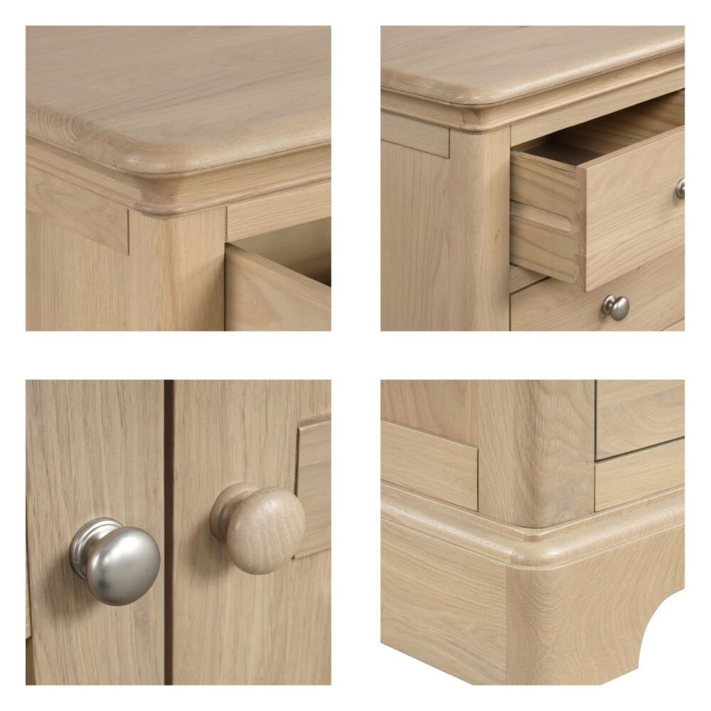 Heidi Oak Sideboard 4 door 3 Drawer