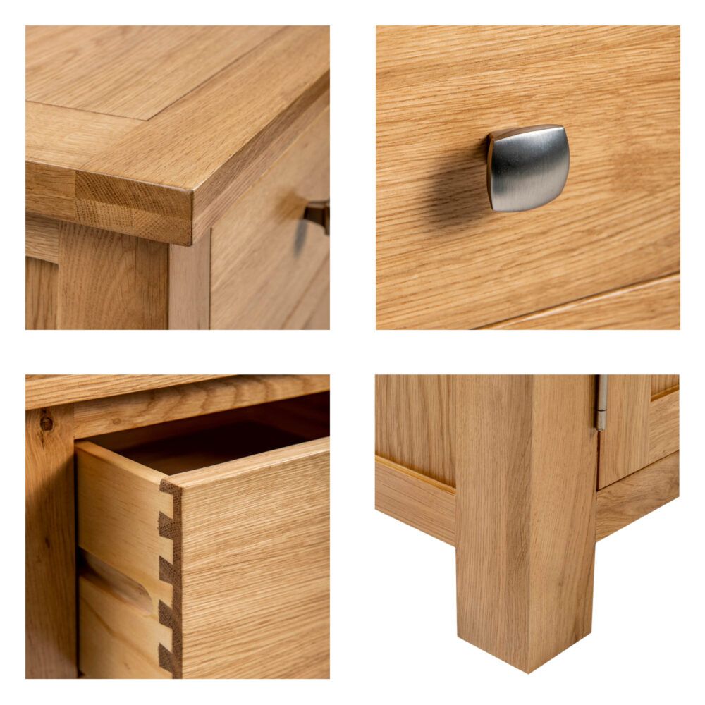 New Amber Oak 2 Drawer Filing Cabinet